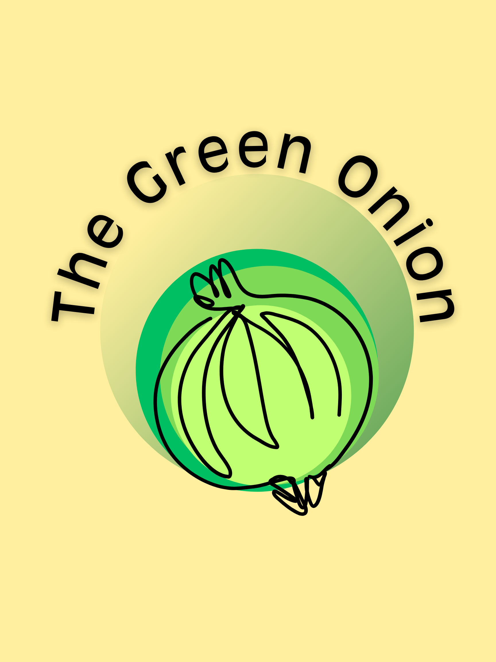 The original hand-drawn Green Onion logo
